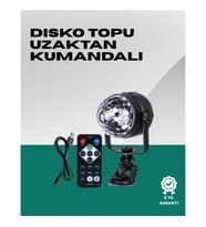 Mey İthalat® 7 Farklı Aydınlatma Modu ve Ses Sensörlü Disko Topu Lambası