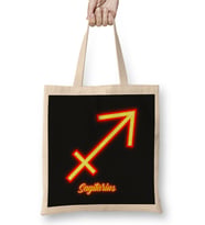 Sagitarius Zodiac Sign Bez Çanta Uzun Saplı