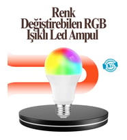 İthalat® Renk Değiştiren Rgb Led Ampul 16 Renk Uzaktan Kumandalı 2025 Model