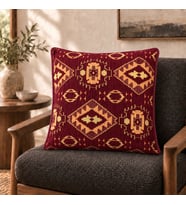 BK Gift El Yapımı Otantik Türk Kilim Kırlent Yastık 43x45 cm -7 Bohem Etnik Dekoratif Koltuk Yastığı