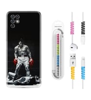 INFINIX Note 11 Pro Note 10 Hot 9 Play Kılıf Kablo Koruma Spiral Silikon Moon Baloon 1369