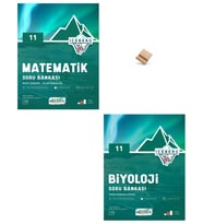 Okyanus 11. Sınıf Iceberg Matematik ve Biyoloji Soru Bankası + Telefon Standı