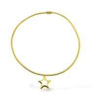 Sert Zincir Bombe Yıldız Çelik Kolye