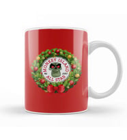 Christmas All Star Monkey Island Wreath Kupa Bardak Porselen