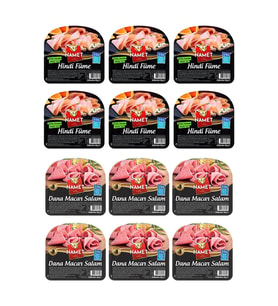 Namet Hindi Füme 60 gr ve Macar Salam 50 gr 12 li Karma Paket