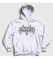 Presmono Unisex Beyaz Logo Metal Enslaved Kapüşonlu Sweatshirt 527930tt (Beyaz)