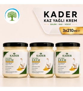 ÇareBurada - KADER Kaz Yağlı Krem 210 ml x 3