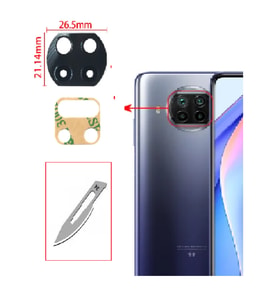 Tkgz Xiaomi Mİ10T LİTE Arka Kamera CAM Lensi + Bistüri Ucu