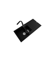 POLEX Cristalüx Granit Eviye P-01+Luxury Siyah