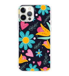 PrintiFy Apple  iPhone 12 Pro Max ile Uyumlu 1mm Slim Fit Retro Renkler 1 Baskılı Şeffaf  Kılıf