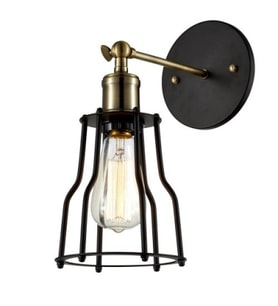 RİOLİGHT RETRO KAFES APLİK (Siyah - Beyaz)