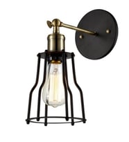 RİOLİGHT RETRO KAFES APLİK (Siyah - Beyaz)