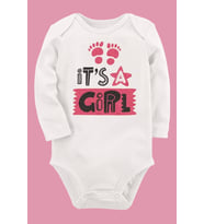 Organik Baskılı Pamuklu Unisex Bebek Body UZUNE266