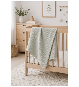 Müslin Battaniye-loulou Baby Gifts-%100 Organik Pamuktan-4 Katlı