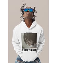 Eren Yeager Attack On Titan Baskılı Unisex Oversize Anime Karakter Hoodie