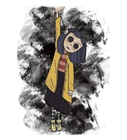Coraline Doll Fan Art Tablo Ahşap Poster Dekoratif