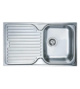 Teka Princess 50 Sol Damlalıklı Paslanmaz Çelik Tezgah Üstü Mutfak Evyesi (Gümüş)