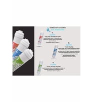 Kapalı Kasa Su Arıtma Cihazı Inline Filtresi 3lü Filtre Set (Beyaz)