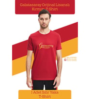 Galatasaray Orijinal Lisanslı Kırmızı Erkek T-Shirt