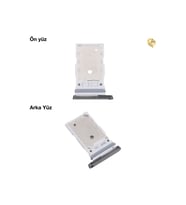 Samsung Galaxy S23 ile Uyumlu Sim İç Yuvası Çiftli Siyah Çiftli sim yuvası ikili sim tepsisi çiftli sim aparatı dual sim çekmecesi