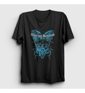 Presmono Unisex Siyah Eagle Breaking Benjamin T-Shirt 378853tt
