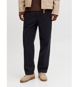 JACK JONES Erkek Rahat Bol Kesim Pantolon 12288514 (Siyah)