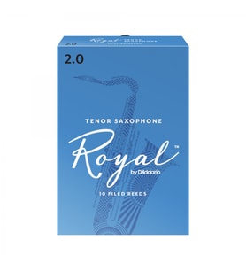 D'Addario RKB1020 Royal Tenor Saksafon Kamışı No: 2.0 (Eğitim/Hobi) - 10'lu Paket  Hafif Direnç ve İdeal Eğitim Kamışı