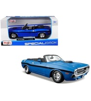 Maisto 1970 Dodge Challenger R/t Convertible Mavi 1:24 Model Araba
