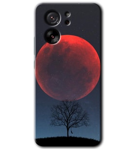 Xiaomi Mi 13T Pro Kılıf HD Desen Baskılı Arka Kapak - Kanlı Ay