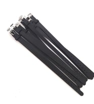 Bileklik 10 lu Silikon Siyah 08 mm Ayarlanabilir Charm Takılabilen Bileklik 