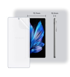 SChitec VIVO X Fold 3 Uyumlu Dış Ekran Nano Şeffaf Hidrojel Ekran Koruyucu