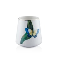 The Mia Folium Blue Porselen Kupa KPA0235 180 cc (Çok Renkli)