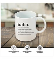 BABA YAZILI KUPA BARDAK