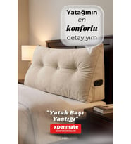 Yatak Başı Yastığı Sırt ve Bel Destek Yastığı 90 cm Yaslanma ve Dinlenme Yastığı