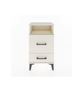Arges Komodin Tek Raflı 2 Çekmeceli 44x30x80 Aytaşı-Aytaşı