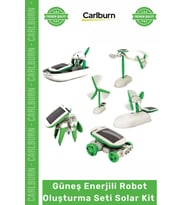 Özel Üretim Eğitici STEM Robotik Hobi Solar Güneş Enerjili Robot Oluşturma Seti Solar Kit 6 in 1