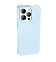 Lexroo iPhone 14 Pro M-safe Şarj Özellikli Airbagli Mat Görünümlü Hepi Kılıf - Mavi Açık