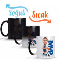 Stephen Curry Fury Sihirli Kupa Bardak Porselen
