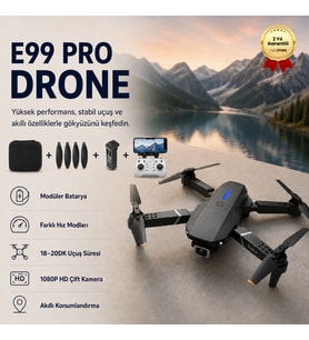 E99 PRO Yarış Drone ile 1080P HD Çift Kamera Profesyonel Uzun Mesafe Mini Uzaktan Kumandalı Uygulama