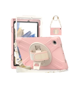 Newface Samsung Galaxy X200 Tab A8 10.5 Kılıf Amazing Tablet Kapak - Pembe