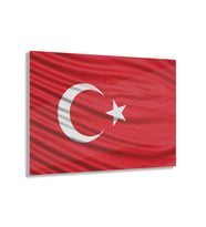 LEYLASER Türk Bayrağı Cam Tablo Duvar Dekoru Model 1 (Karışık)