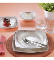 Schafer Earth Yemek Takımı 24 Parça-Kahverengi