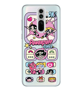 Redmi Note 8 Pro Uyumlu Powerpuff Girls Tasarımlı Şeffaf Telefon Kılıfı