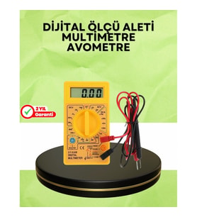 Mey İthalat® Profesyonel Dijital Multimetre Volt Amper Direnç Ölçümü