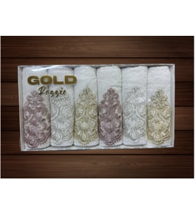GOLD Rossie Premium Nakışlı Havlu Seti