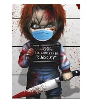 Chuc.ky Korku Korkunç Filmler Cadılar Bayramı Tablo Ahşap Poster Dekoratif