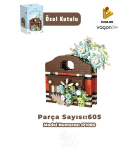 Panlos BOUTIQUE Serisi Kahverengi Çanta Figürü 605 Parça Oyuncak Yapım Seti -FFP1080
