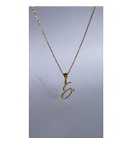 Kişiye Özel 925 Ayar Gümüş Harf Kolye (Gold)