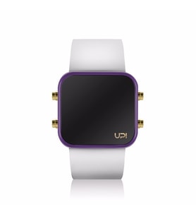 UPWATCH LED MINI GOLD PURPLE WHITE UNİSEX KOL SAATİ