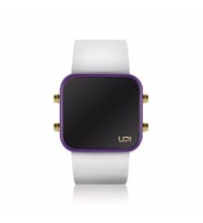 UPWATCH LED MINI GOLD PURPLE WHITE UNİSEX KOL SAATİ